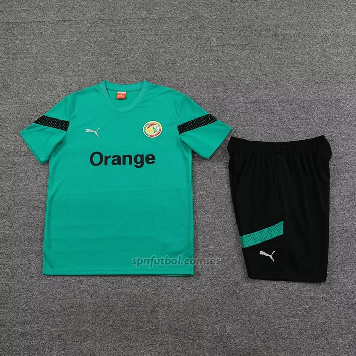 Chandal del Senegal Manga Corta 2023-2024 Verde - Pantalon Corto